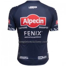 Maglia 2022 Alpecin-Fenix Manica Corta Blu